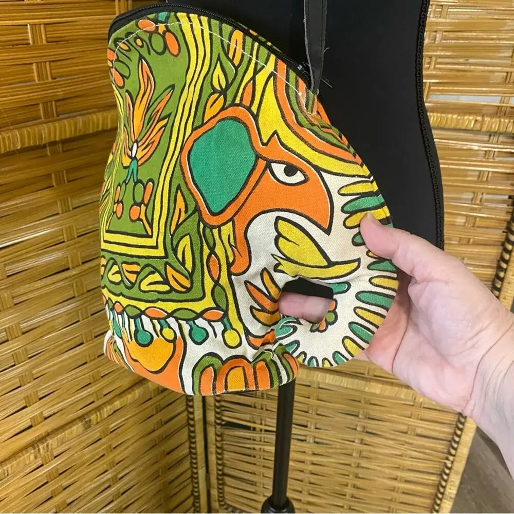 Colorful Elephant Abstract Shoulder Bag made in India Boho novelty festival